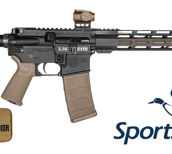 Diamondback DB175AK223 DB15  Sports South Exclusive 5.56 NATO 30+1 16″ Flat Dark Earth Cerakote Threaded Barrel, Black Cerakote Aluminum Receiver w/Picatinny Rail, M-LOK Handguard, Magpul MOE Flat Dar