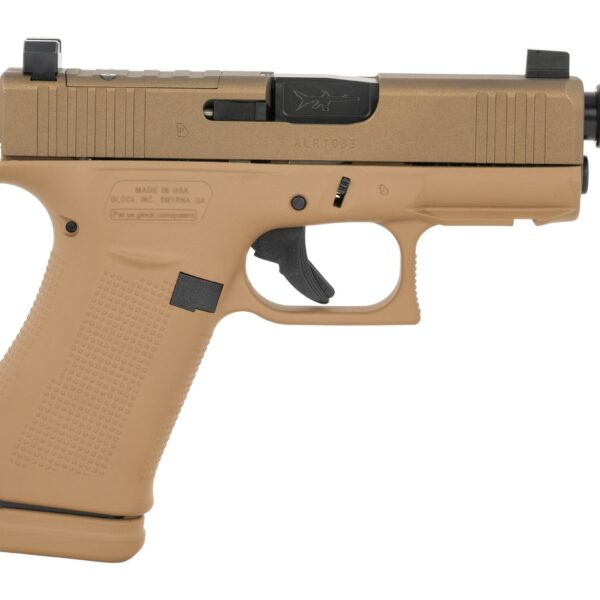 Glock UX4350204NR15ORBOPUPNS G43X 9mm Luger 15+1 3.41″ Steel Serrated Slide Ambidextrous