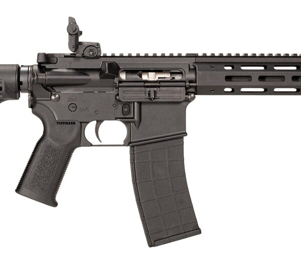 Tippmann Arms A101174 M4-22 Elite SBR 22 LR 25+1 11″ Black Parkerized Threaded Barrel, Matte Black Aluminum Receiver w/Picatinny Rail, M-LOK Handguard, Adjustable Black Polymer Stock, Black Gen2 Grip