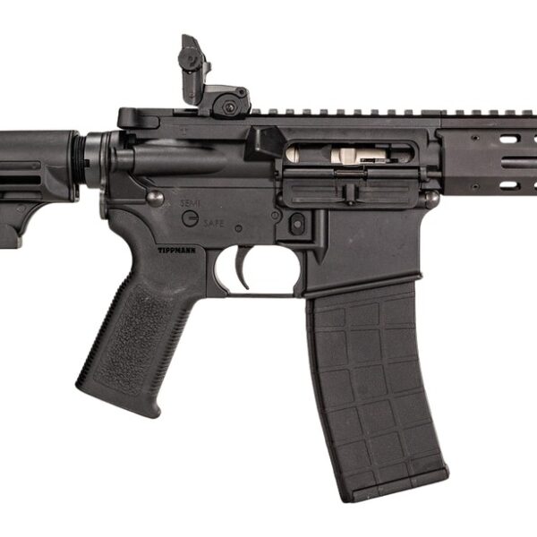 Tippmann Arms A101175 M4-22 Micro Elite SBR 22 LR 25+1 7″ Black Parkerized Threaded Barrel, Matte Black Aluminum Receiver w/Picatinny Rail, M-LOK Handguard, Black Adjustable Polymer Stock, Black Gen2