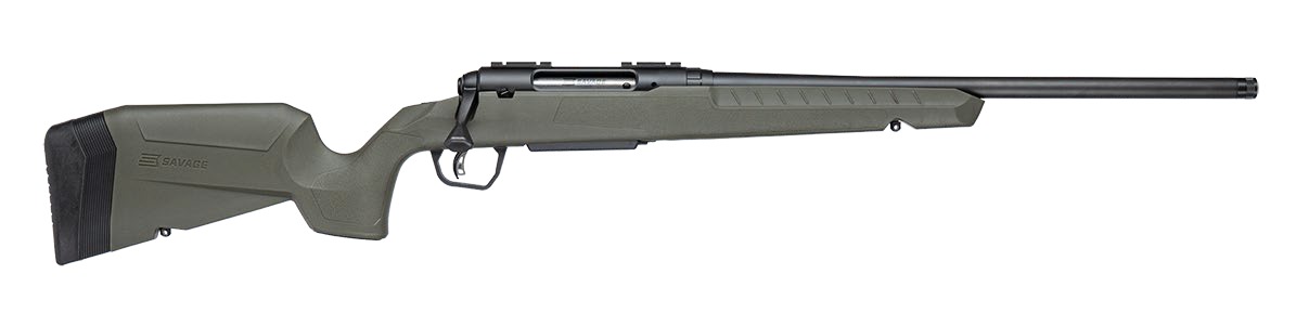 Savage Arms 33115 Axis 2 6.5 Creedmoor 4+1 20"Matte Black Carbon Steel Threaded Barrel, Drilled & Tapped Receiver, OD Green Fixed w/Pistol Grip Synthetic Stock, Right Hand