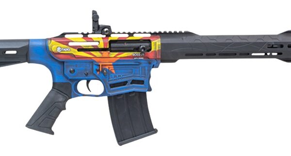 Citadel CBOSS2512-AZ Boss25 12 Gauge 3″ 5+1 18.75″ Threaded Barrel, Arizona Flag Steel Receiver w/Picatinny Rail, Adj Comb Synthetic Butt Stock, Picatinny Rail Forend, Polymer Grip