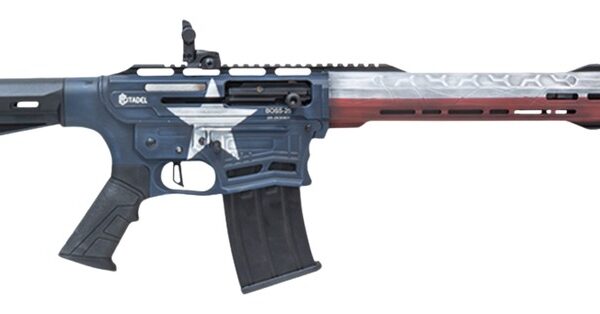 Citadel CBOSS2512-TEX Boss25 12 Gauge 3″ 5+1 18.75″ Threaded Barrel, Texas Flag Steel Receiver w/Picatinny Rail, Adj Comb Synthetic Butt Stock, Picatinny Rail Forend, Polymer Grip
