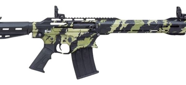 Citadel CBOSS2512-VECG Boss25 12 Gauge 3″ 5+1 18.75″ Threaded Barrel, Vector Green Camo Steel Receiver w/Picatinny Rail, Adj Comb Synthetic Butt Stock, Picatinny Rail Forend, Polymer Grip