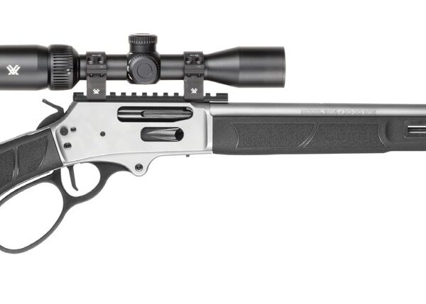 Smith & Wesson 14824 1854 Combo 30-30 Win 6+1 20″ Stainless Steel Threaded Barrel & Receiver w/Picatinny Rail, M-LOK Forend, Black Fixed Synthetic Stock, Vortex Crossfire HD 2-7x32mm Scope