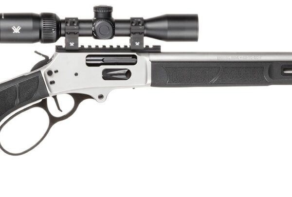 Smith & Wesson 14827 1854 Combo 45-70 Gov 6+1 20″ Stainless Steel Threaded Barrel & Receiver w/Picatinny Rail, M-LOK Forend, Black Fixed Synthetic Stock, Vortex Crossfire HD 2-7x32mm Scope