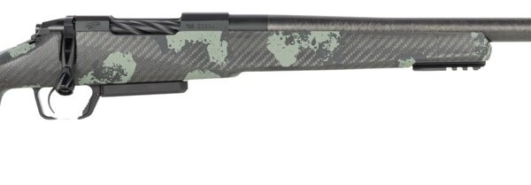 Fierce Firearms RIVSCX22CM22BF Carbon Rival XP 2.0 22 Creedmoor 3+1 22″ Carbon Fiber Match Grade Barrel, Black Cerakote Stainless Steel Drilled & Tapped Receiver, Forest Camo Push Button Adj Cheek Pie