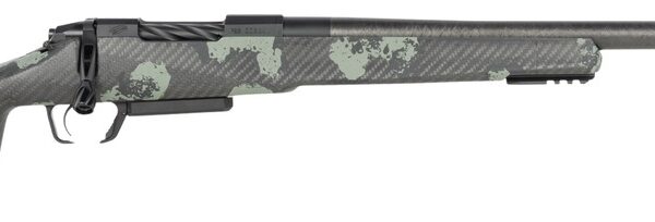 Fierce Firearms RIVSCX25CM22BF Carbon Rival XP 2.0 25 Creedmoor 3+1 22″ Carbon Fiber Match Grade Barrel, Black Cerakote Stainless Steel Drilled & Tapped Receiver, Forest Camo Push Button Adj Cheek Pie