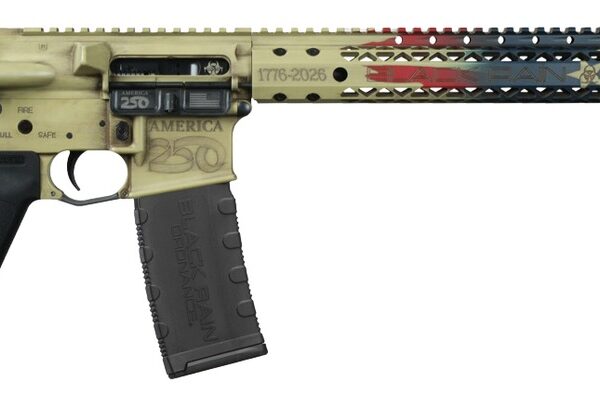 Black Rain Ordnance BRO-AMFLAG-WTP-250 Spec15 5.56 NATO 30+1 16″ We The People Aluminum Receiver w/Picatinny Rail,Magpul MOE SL Black Polymer Stock, Black Magpul Grip