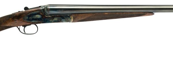 Dickinson LLC  Plantation 12 Gauge Break Open 2.75″ 2rd 28″ Gloss Blued Side By Side Barrel, True Bone-Charcoal Case Hardening Engraved Receiver, English Style Turkish Walnut Stock