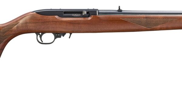 Ruger 32015 10/22 22LR 10+1 18.50″ Satin Black Threaded Barrel Satin Black Alloy Steel Receiver Scope Base Adapter Receiver Fixed Wood Stock