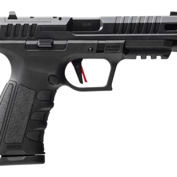MAC 15000602 RA-9 Defense S 9mm Luger 17+1 4.75″ QPQ Tenifer Cerakote Steel Lightening Cut/Optic Ready Slide, Tenifer QPQ Polymer Frame w/Picatinny Rail, Polymer Grip, RMR Footprint, Ambidextrous