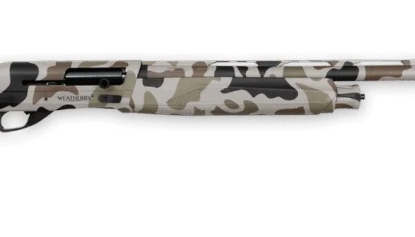 Weatherby EX21228PGM Element II DUX Edition 12 Gauge Semi-Auto 3″ 2+1 28″ DUX Camo Vent Rib Barrel, Drilled & Tapped Receiver, Fixed Hydrodipped DUX Camo Synthetic Stock