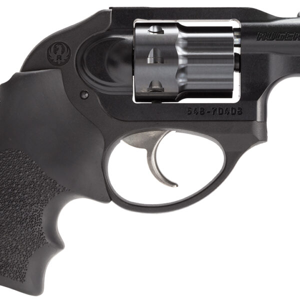 Ruger 5410 LCR Small Frame 22 LR 8rd 1.87″ Matte Black Aluminum Frame, Black PVD Cylinder, Hogue Tamer Monogrip Grip, Concealed Hammer