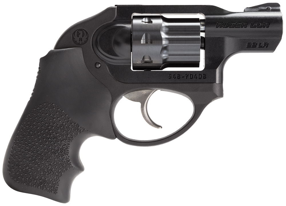Ruger 5410 LCR Small Frame 22 LR 8rd 1.87" Matte Black Aluminum Frame, Black PVD Cylinder, Hogue Tamer Monogrip Grip, Concealed Hammer