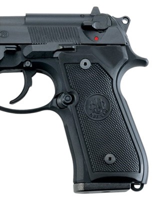 BERETTA GRIPS 92/96 FACTORY – BLACK PLASTIC