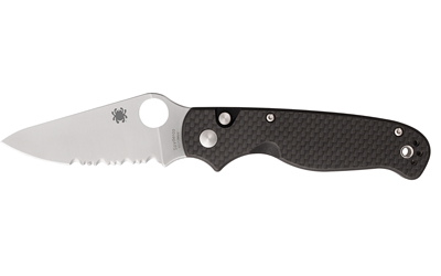 SPYDERCO BUTTONUP CF PS 3.27″ BK/SLV