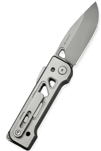 WE KNIFE TYRO 2.91″ GRAY – TITANIUM STONEWASH SUPERLOCK