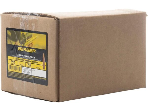 Berger Long Range Hybrid Target Bullets - 6mm 120gr OTM 1500/ct