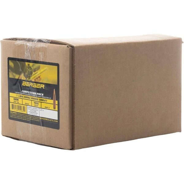 Berger Long Range Hybrid Target Bullets – 6mm 120gr OTM 1500/ct