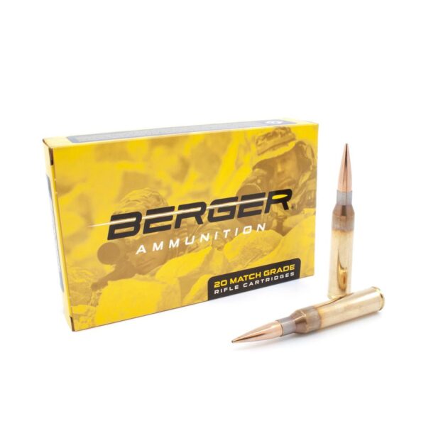 Berger Hybrid Match Grade Handgun Ammunition 338 Lapua Magnum 300gr OTM Tactical Ammunition 20/rds