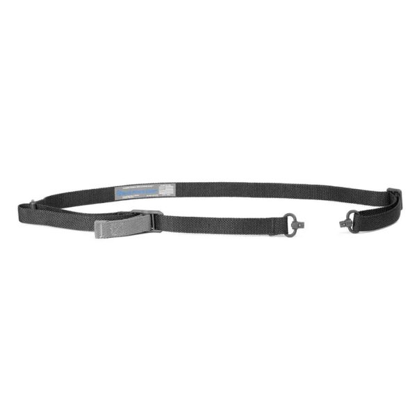 Blue Force Gear Vickers ONE Sling 1″ Wide Push Button QD Swivels Black