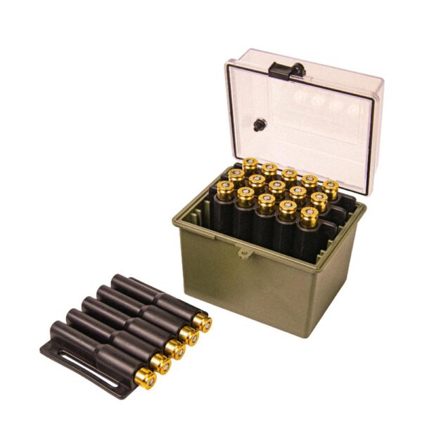 Berry’s Mfg Safari Ammo Box 20rd Large Magnum Clear/Olive