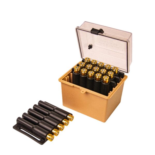 Berry’s Mfg Safari Ammo Box 20rd Small Rifle Clear/Tan