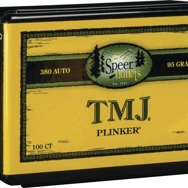 Speer TMJ Handgun Bullets 9mm/.380 ACP .355″ 95 gr TMJ-RN 100/ct