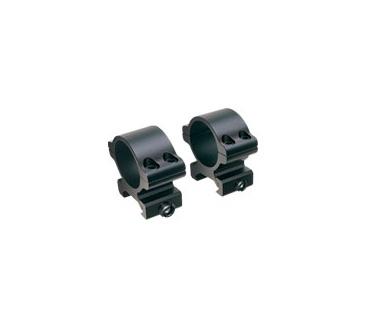 Tasco Angle-Loc Weaver-Style Aluminum Detachable Scope Rings 1″ High Matte
