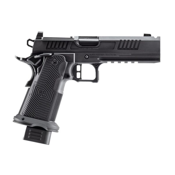 AF1911-ROMULUS 9MM 20Rd Magazine (5) 5″ BULL Ramped Ported Barrel MOS Optic Cut DLC BLK