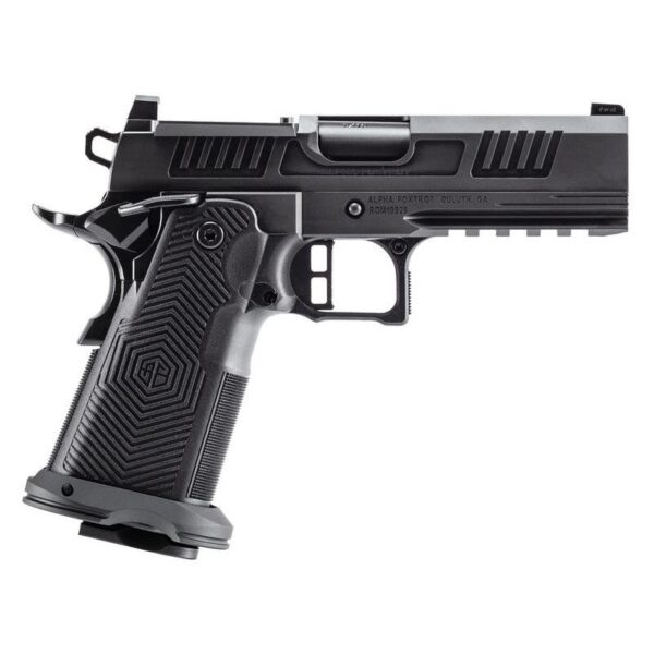 Alpha Foxtrot 1911 Romulus 10mm Auto 17rd Magazines(2) 4.25″ Bull Ramped Barrel MOS DLC Black