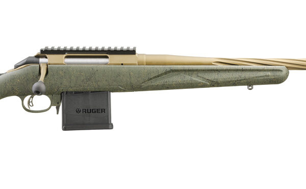 RUGER AMERICAN G2 PRED RFL 6.5CM 22″ T.B. SPIRAL BBL, GRN SPLTR,BRNT BRNZ 3RD
