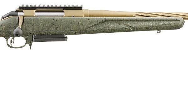 RUGER AMERICAN G2 PRED RFL 7MM PRC 22″ T.B. SPIRAL BBL, GRN SPLTR,BRNT BRNZ 3RD
