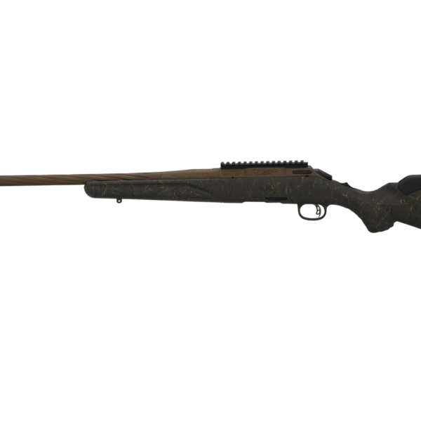 RUGER AMERICAN G2 PRED WILDERNESS TOPO 350 LEGEND RIFLE 22″ SPIRAL FLUTED, BRNZ/GRN SPLATTER 5RD MAG