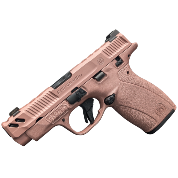 SMITH & WESSON PC BODYGUARD 2.0 CARRY COMP ROSE GOLD 380ACP PISTOL 3.1″ M.S 1-10RD, 1-12RD MAG