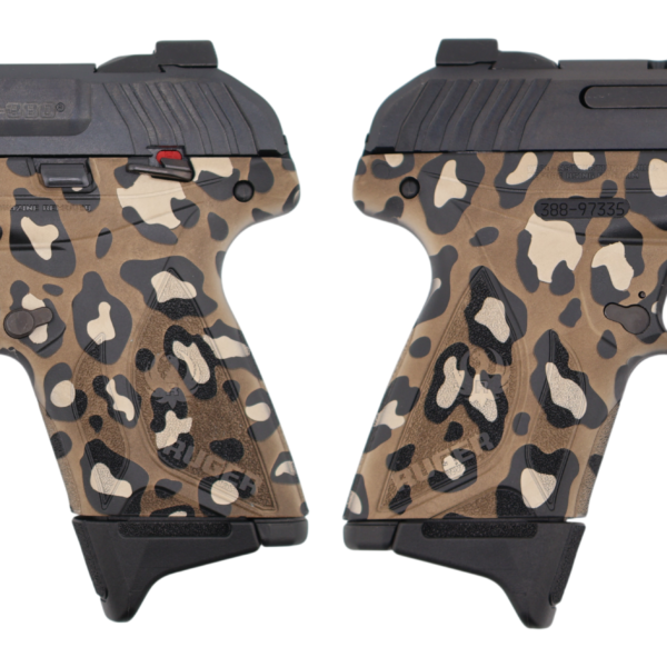 RUGER SECURITY 380ACP LEOPARD PRINT PSTL 3.42″BBL BLK 2-10RD MAGS