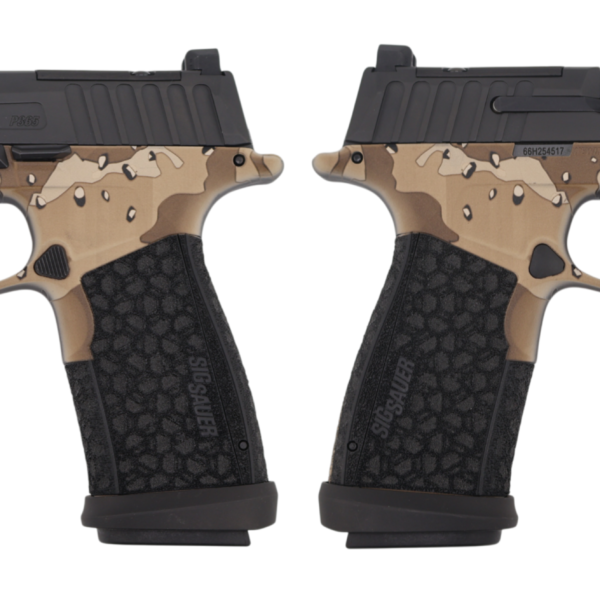 SIG SAUER P365 FUSE 9MM 4.3″ CHOCOLATE CHIP CAMO O.R. 1-17RD, 2-21RD