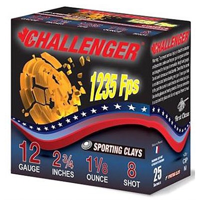 SPORTING CLAY 12 GA 2-3/4” 1-1/8OZ #8 SHOT 1235 FPS 250/CASE