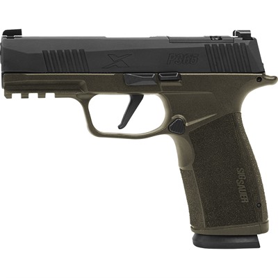 P365 X-MACRO 9MM LUGER 3.7” BBL (2)17RD MAG BLACK/ODG