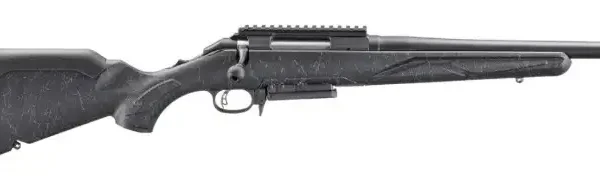 RUGER AMERICAN G2 PATROL 300WM 20″ BULL CONTOUR BLACK SPLATTER 3RD