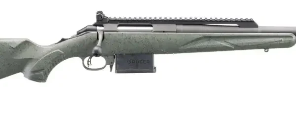 RUGER AMERICAN G2 SCOUT 308WIN RIFLE 16.1″ T.B. LEAF GREEN,BLK 1-10RD