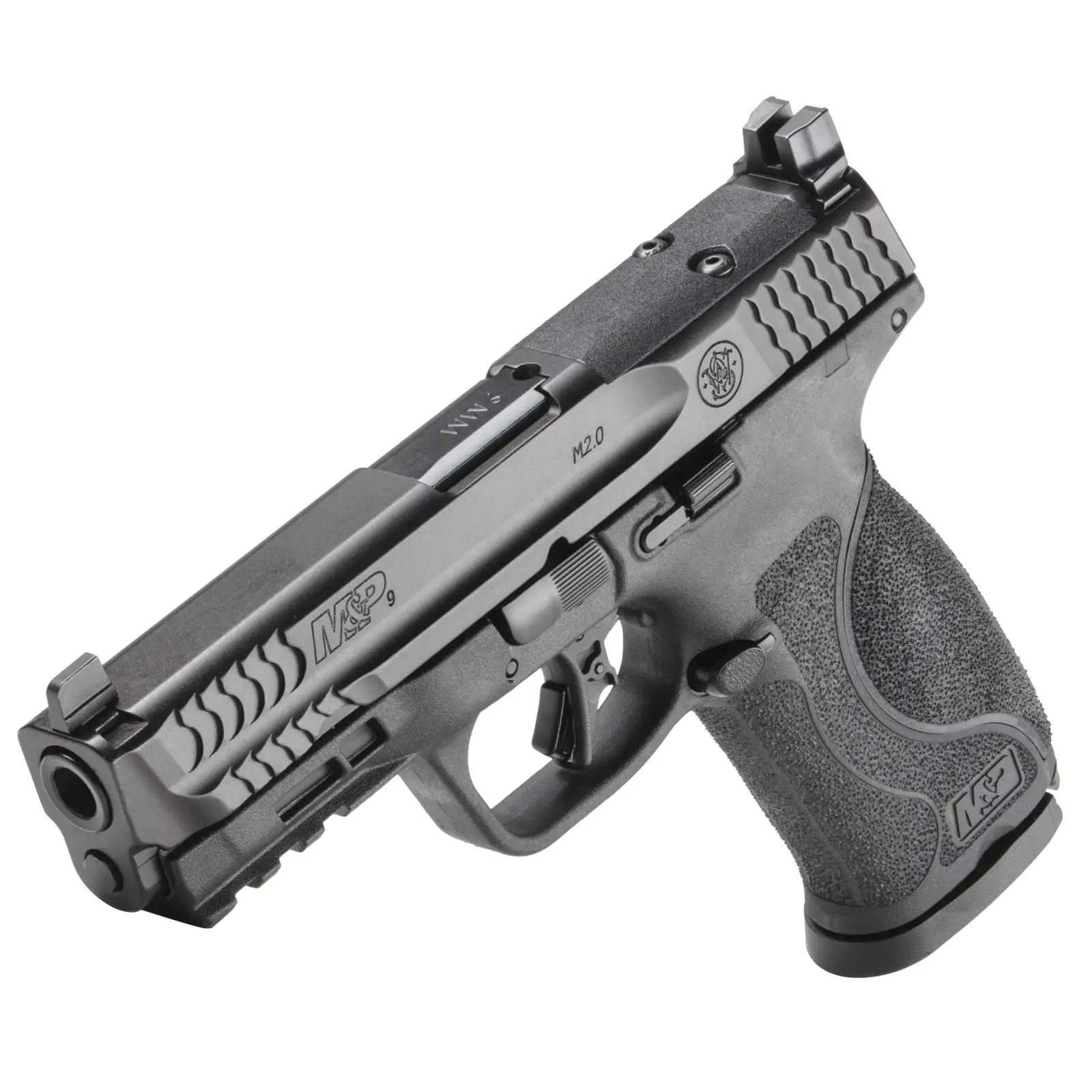 SMITH & WESSON M&P 9 M2.0 9MM PISTOL O.R. 4.22" NTS BLACK 2-15RD MAGS - Image 2