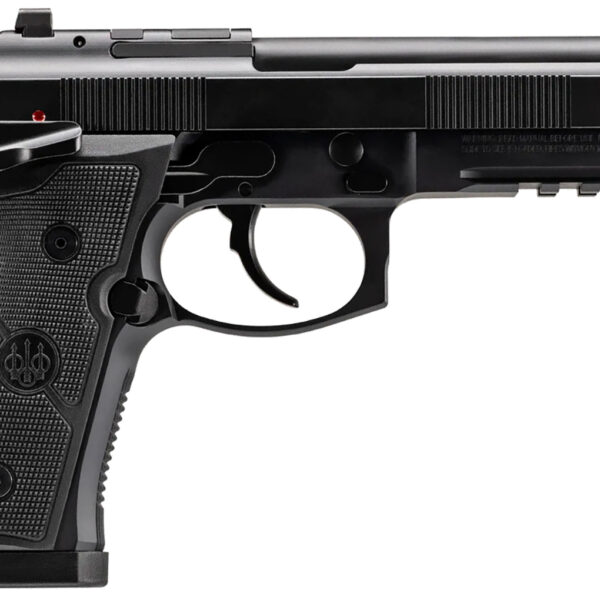 Beretta USA J92XFMSDA21 92GTS  9mm Luger 18+1 4.70″ Black Inox Steel Barrel, Black Cerakote Optic Ready/Serrated Steel Slide + Aluminum Frame w/Beavertail & Picatinny Rail, Ambidextrous