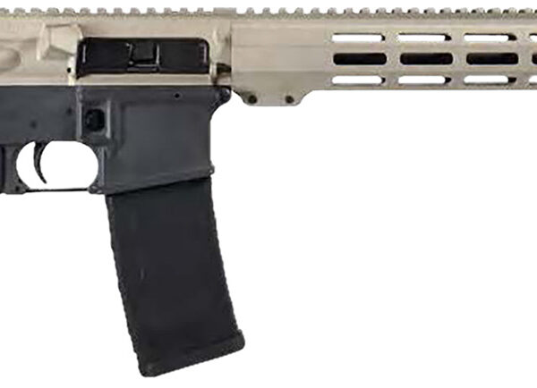 Shark Coast Tactical 300-055-1000-20 Badger 5.56 NATO 30+1 16″ Black Nitride Threaded Barrel, Gray & Tan Cerakote Picatinny Rail Aluminum Receiver, Magpul SL-K Black Polymer Stock, Black Polymer Grip