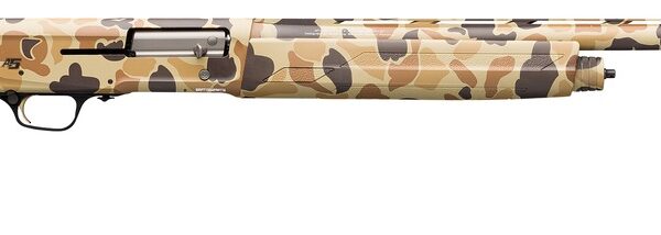Browning 0119536004 A5 20 Gauge Semi-Auto 3″ 3- 2.75″ Shells 28″ Overall Vintage Tan Camo Vent Rib Barrel, Aluminum Alloy Receiver & Adjustable Vintage Tan Camo Synthetic Stock