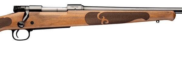 Winchester Repeating Arms 535247225 Model 70 Featherweight 25-06 Rem 5+1 22″ Gloss Blued Target Crown Barrel, Gloss Blued Steel Drilled & Tapped Receiver, Satin AA French Maple Fixed w/Schnabel Forear