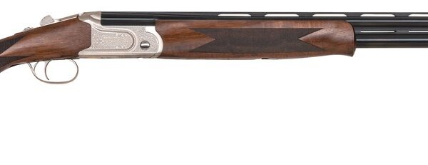 Mossberg 75492 Gold Reserve  28 Gauge Break Open 3″ 2rd 28″ Blue Polished Over/Under Vent Rib Barrel, Silver w/Engraved Scroll & Gold Inlay Receiver, Grade A Walnut Stock