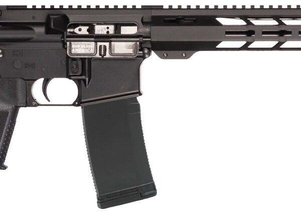 Patriot Ordnance Factory 02548 P-15 Base SMU 300 Blackout 30+1 13.75″ Black Nitride Match Grade Barrel, Black Anodized Aluminum Receiver w/Picatinny Rail, M-LOK Handguard, Black Amend2 Adjustable Poly