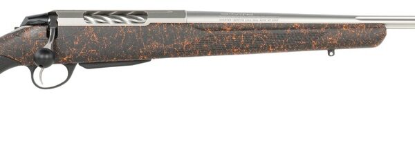 Tikka JRTXRBS324 T3x Roughtech 6mm Creedmoor 3+1 22″ Black Fluted Threaded Barrel, Black Steel Drilled & Tapped Receiver, Ember Roughtech Synthetic Stock, Right Hand
